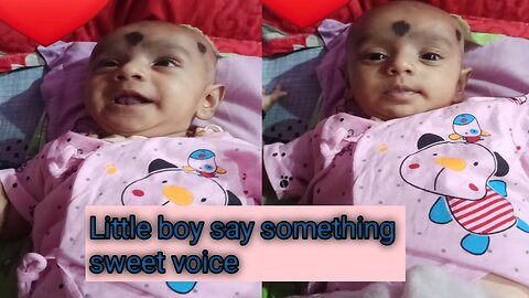 Little boy cute voice