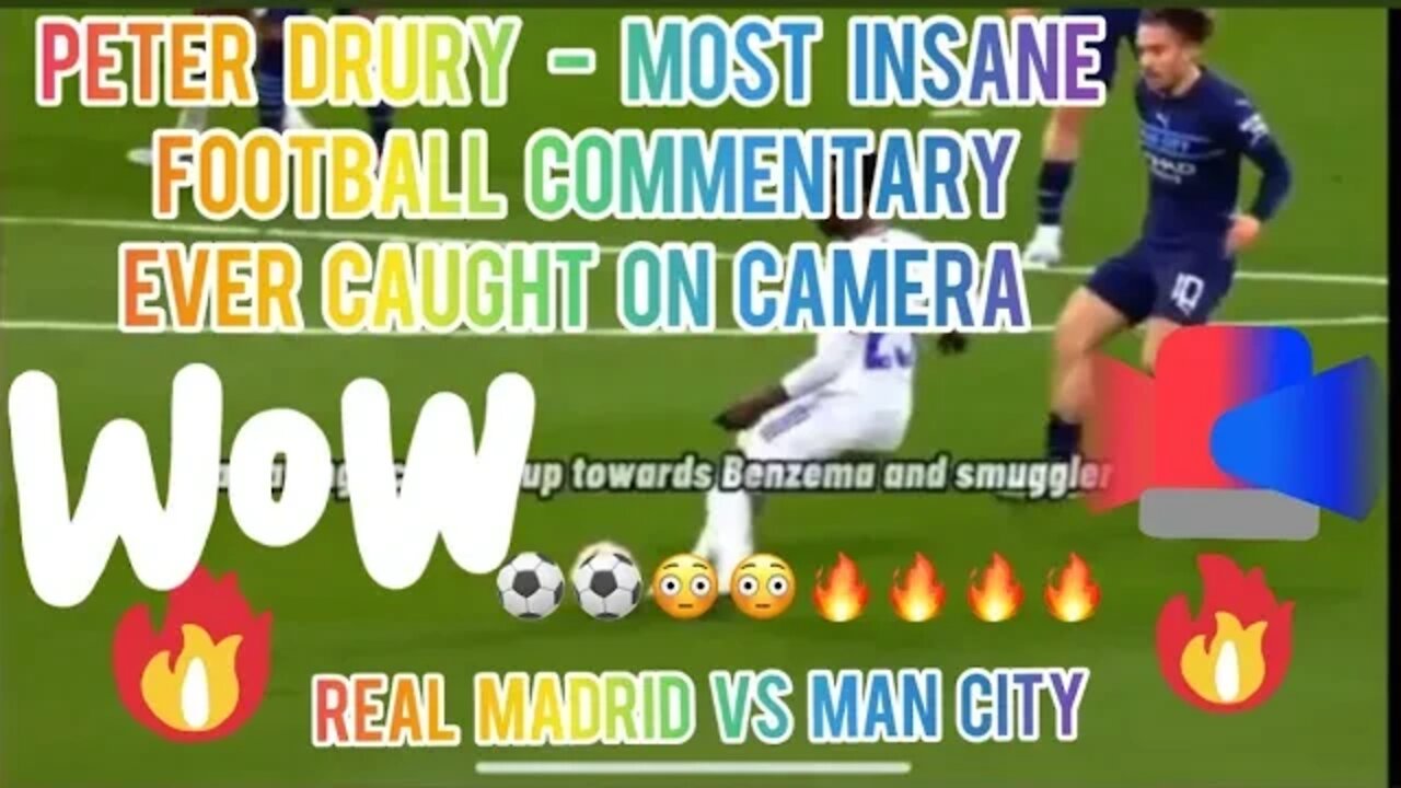 Peter Drury - Most Insane Football Commentary Ever Caught On Camera #shorts #football #commentary