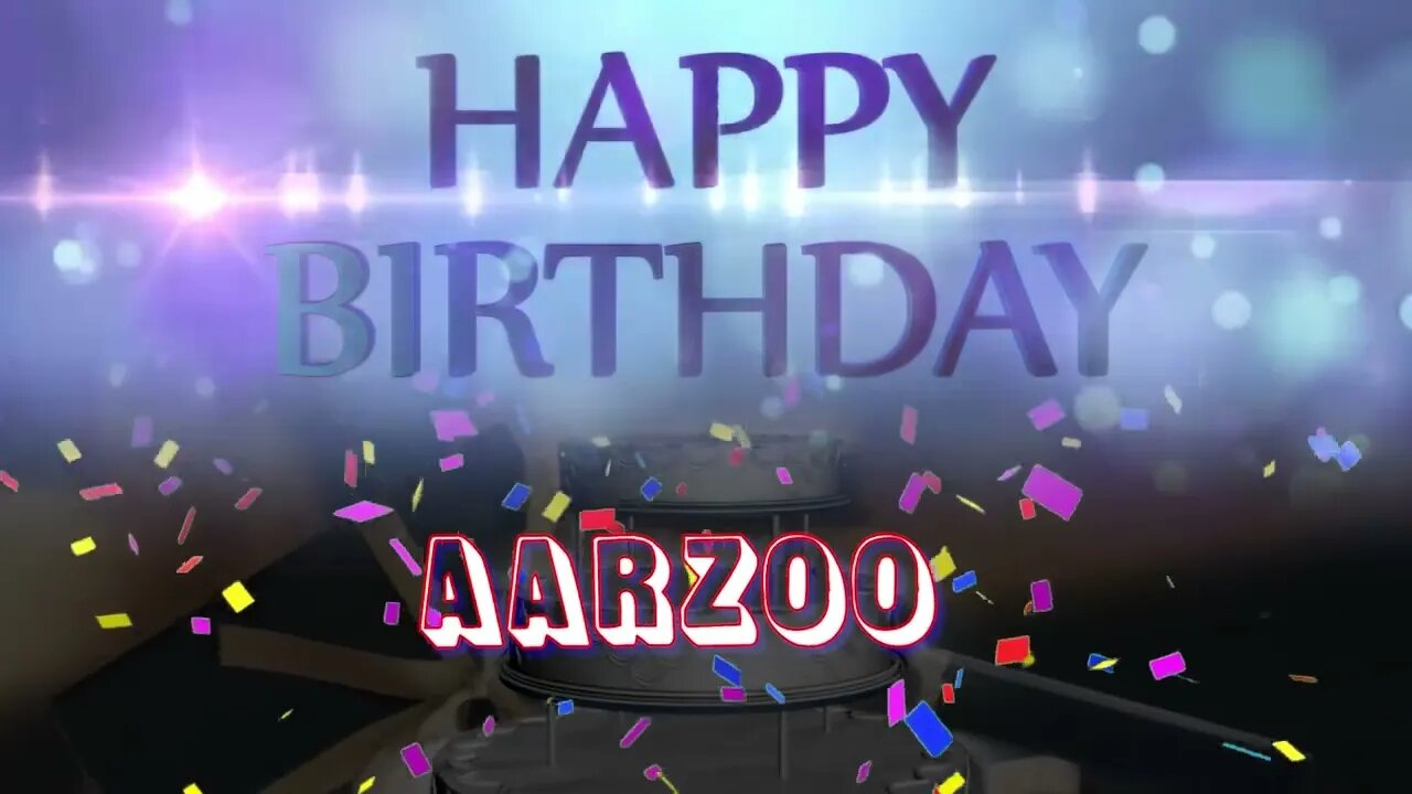 Wish you a very Happy Birthday Aarzoo from Birthday Bash