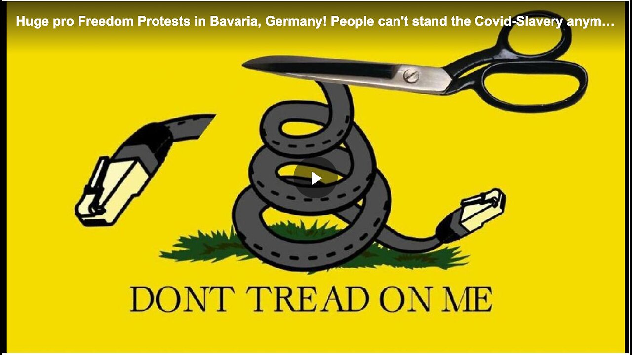 Huge pro Freedom Protests in Bavaria, Germany! People can't stand the Covid-Slavery anymore!