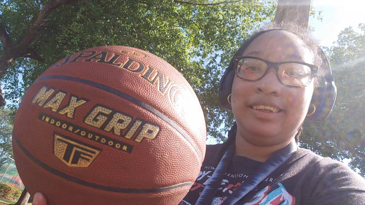 Playing Basketball At The Court By Myself