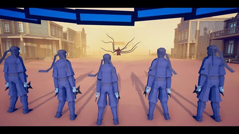 Reaper VS 5 Ninjas. Totally Accurate Battle Simulator TABS