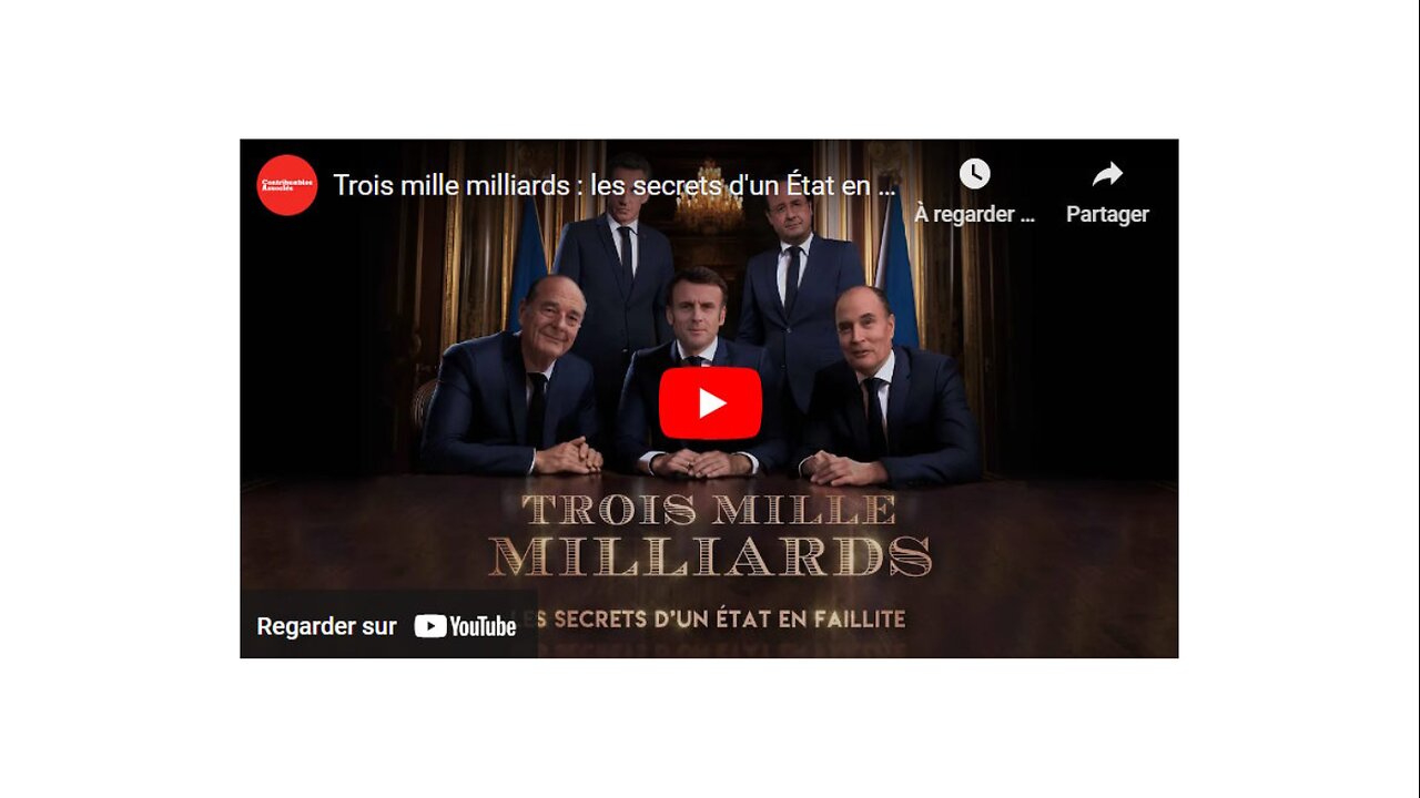 France - Un état en Faillite - plus de 3000 milliards d'euros