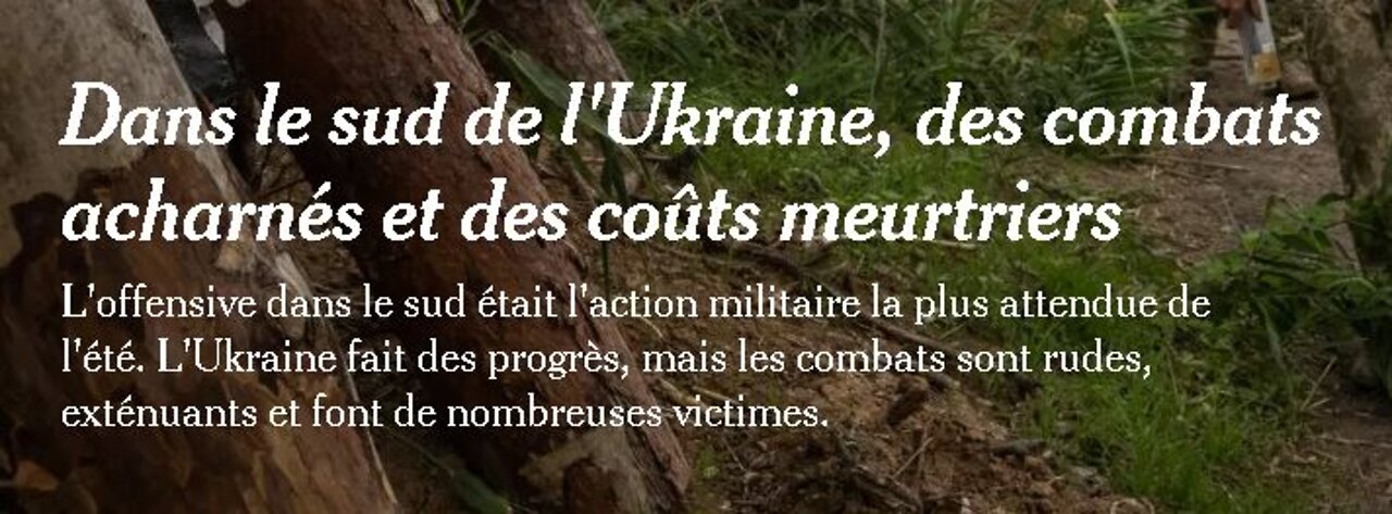 Ukraine : Référendums, ce qui va changer. Le New York Times admet de terribles pertes ukrainiennes