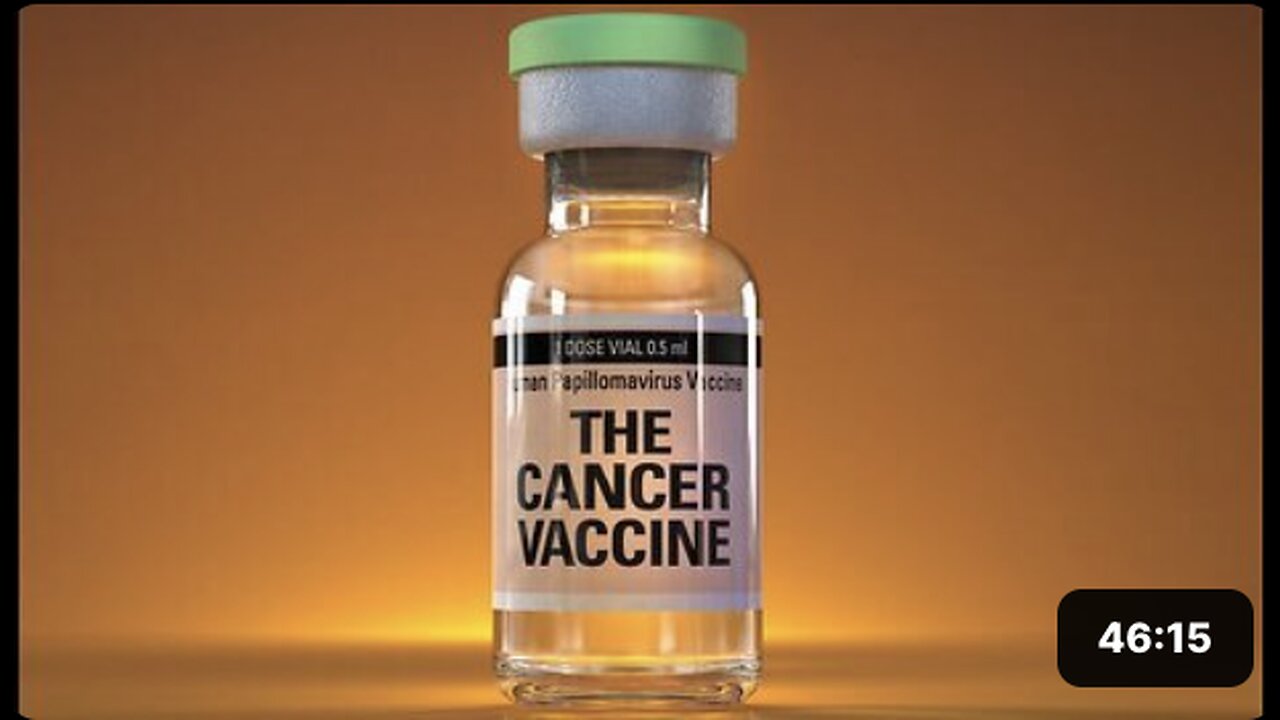 'Cancer' Vaccine & 'Bird Flu' Vaccines By 'Big Pharma' Are Ready To Start Jabbing People Again