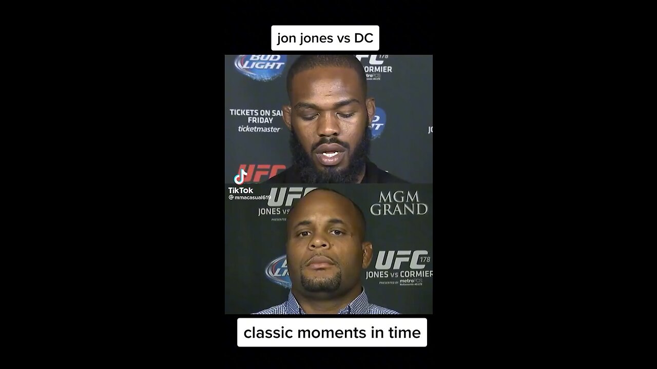 Classic moment with Jon Jones Vs DC