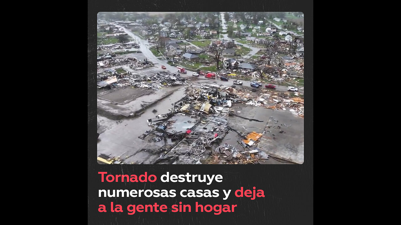 Secuelas del tornado que devastó más de un centenar de hogares en EE.UU.