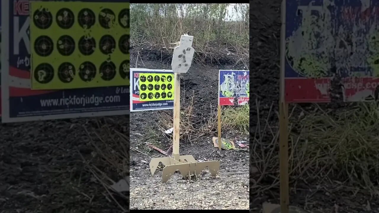 Cutting wood with AR15