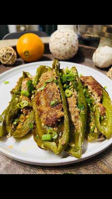 Pork Stuffed Green Pepper