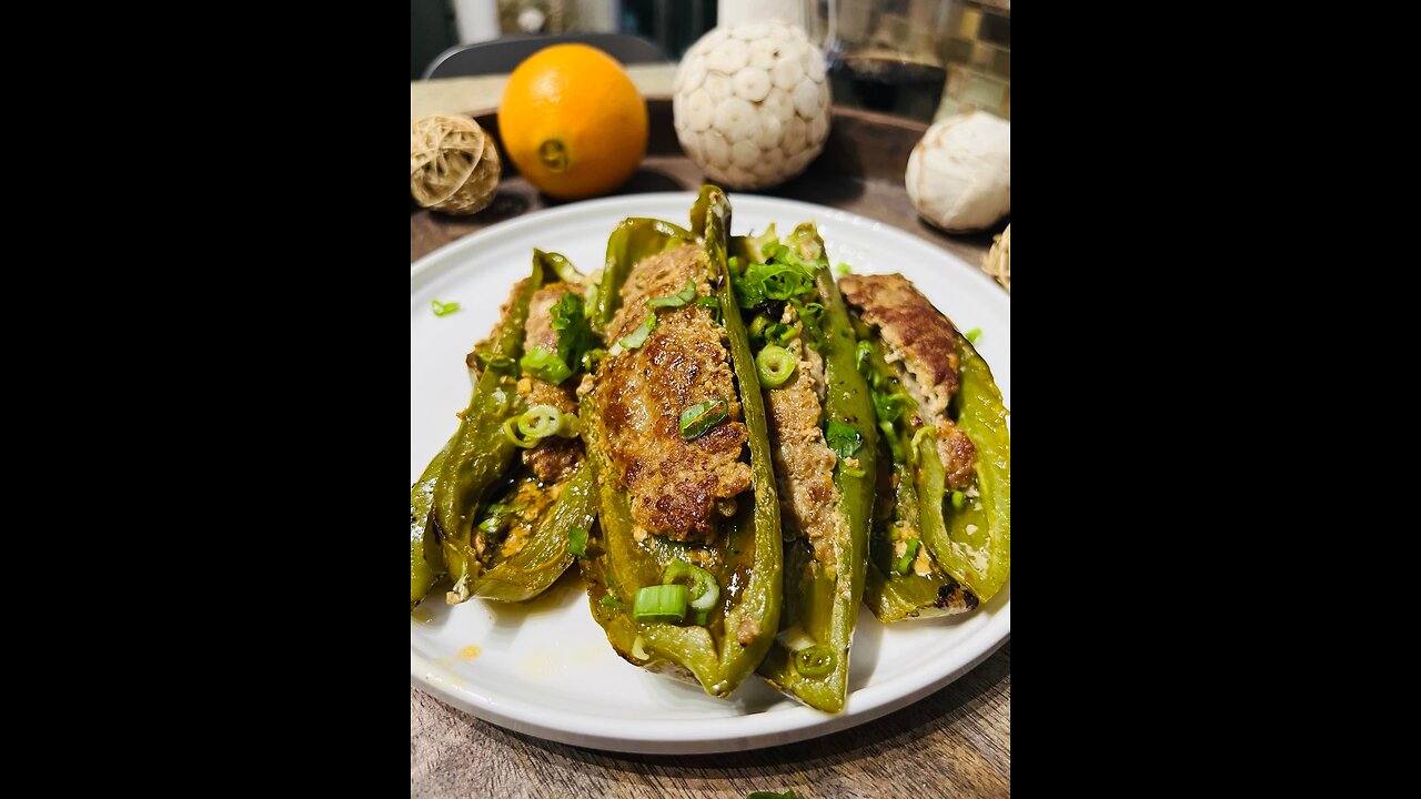 Pork Stuffed Green Pepper