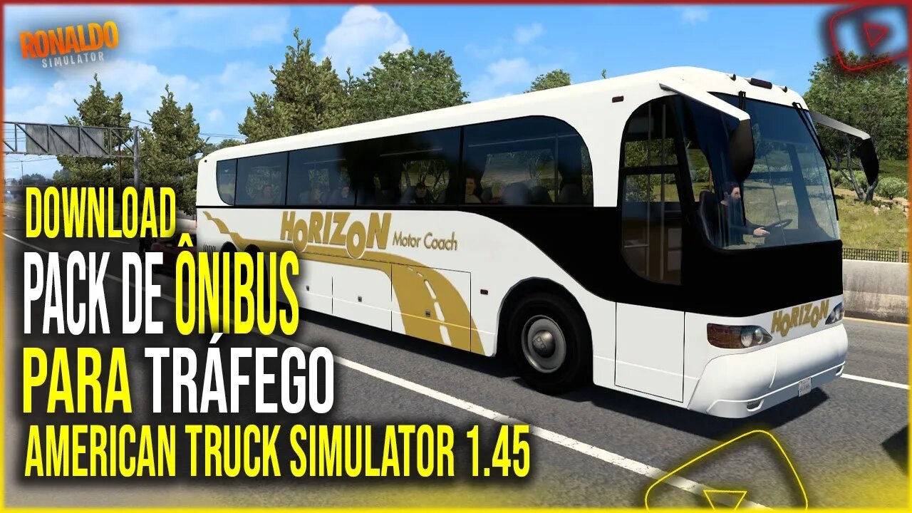 ▶️PACK ÔNIBUS REAIS PARA TRÁFEGO AMERICAN TRUCK SIMULATOR 1.45