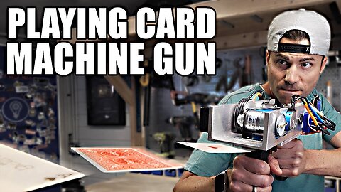 Playing Card Machine Gun- Card Throwing Trick Shots