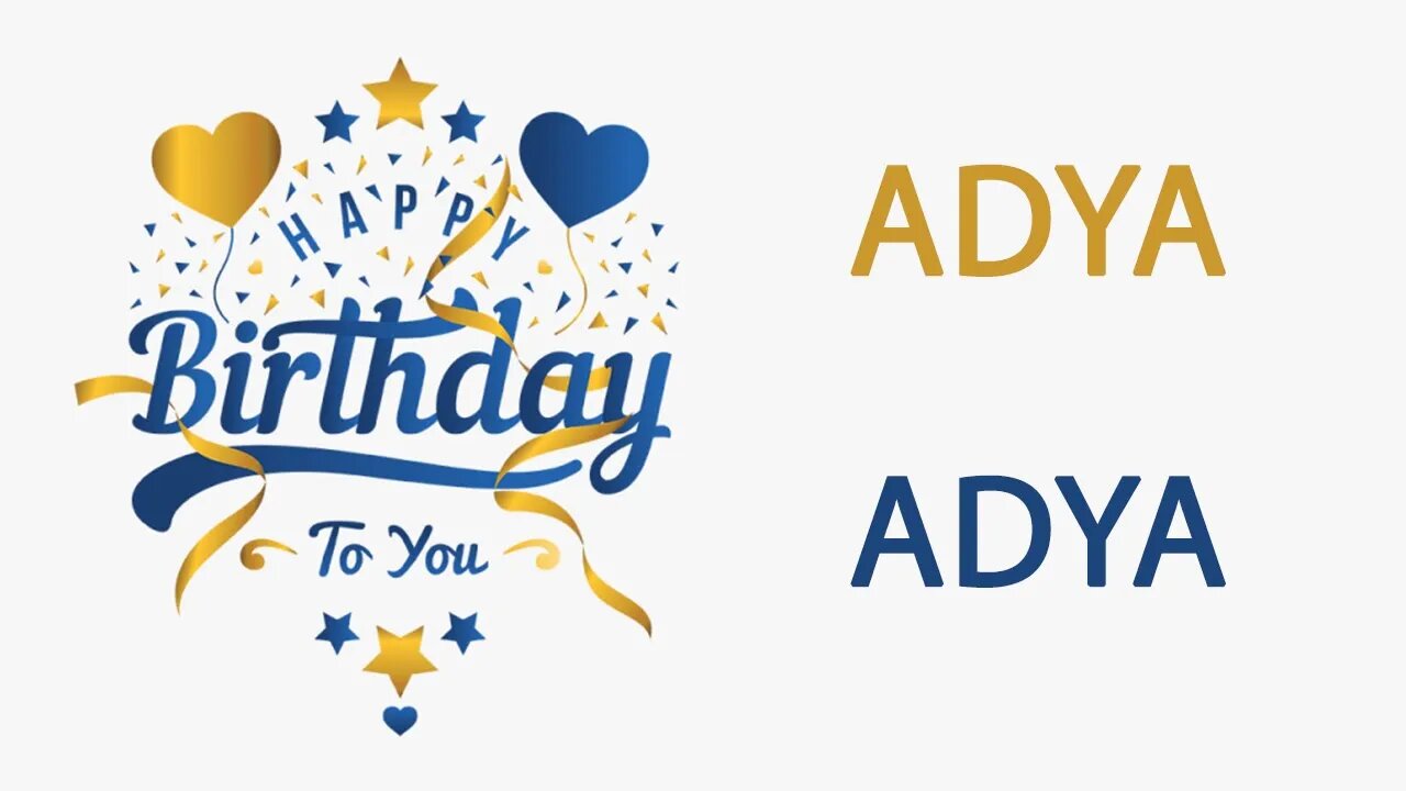 Happy Birthday to Adya - Hindi Birthday Wish From Birthday Bash