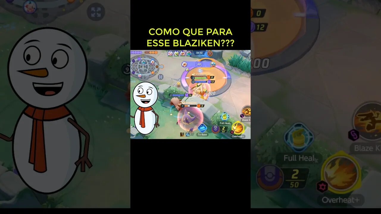 COMO QUE PARA ESSE BLAZIKEN 😲😲POKÉMON UNITE #shorts