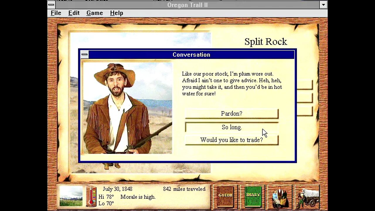 Playing MECC's the Oregon Trail II, Part 4