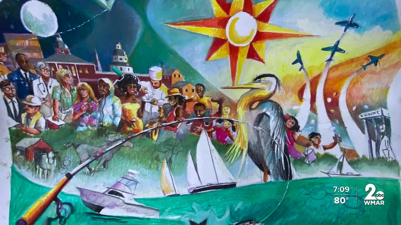 Two local artists uniting to paint 'diversity' mural Anne Arundel Co. building
