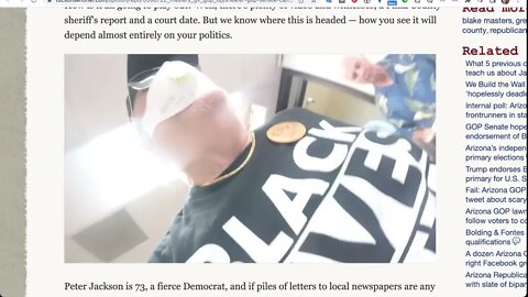 共和黨參議院候選人布萊克馬斯特斯粗暴對待 73 歲的民主黨抗議者