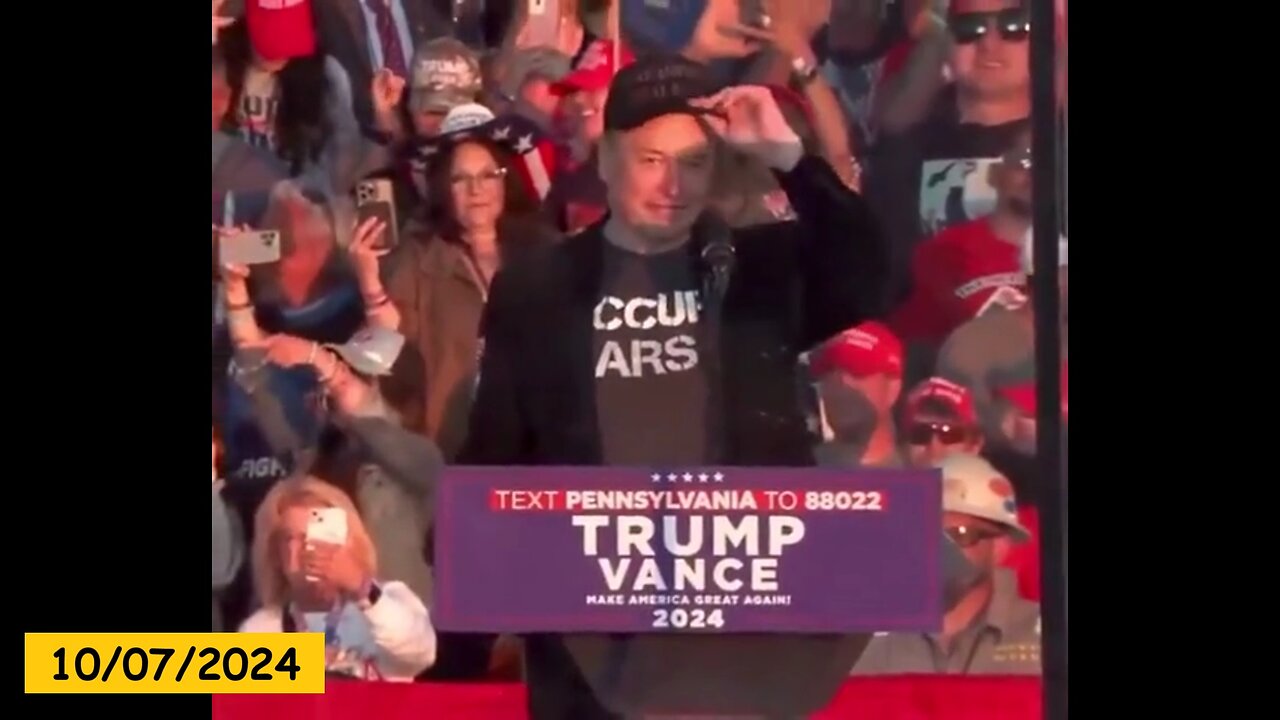 x160c: AMERICA First - Elon Musk's FULL Speech at Trump Rally in Butler, PA