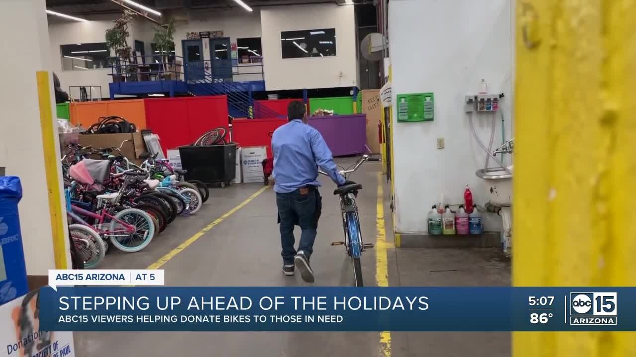 Bike drive bringing thousands of bikes to kids and families in need