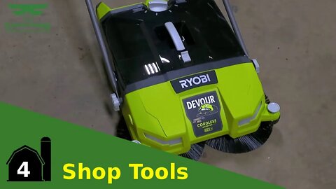 Planting Vlog 2020 Episode 4 - New Ryobi Devour Cordless Sweeper for the Shop