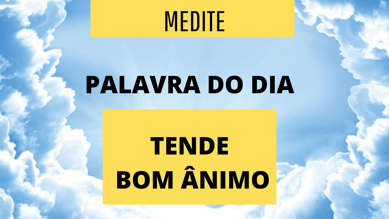 PALAVRA DO DIA