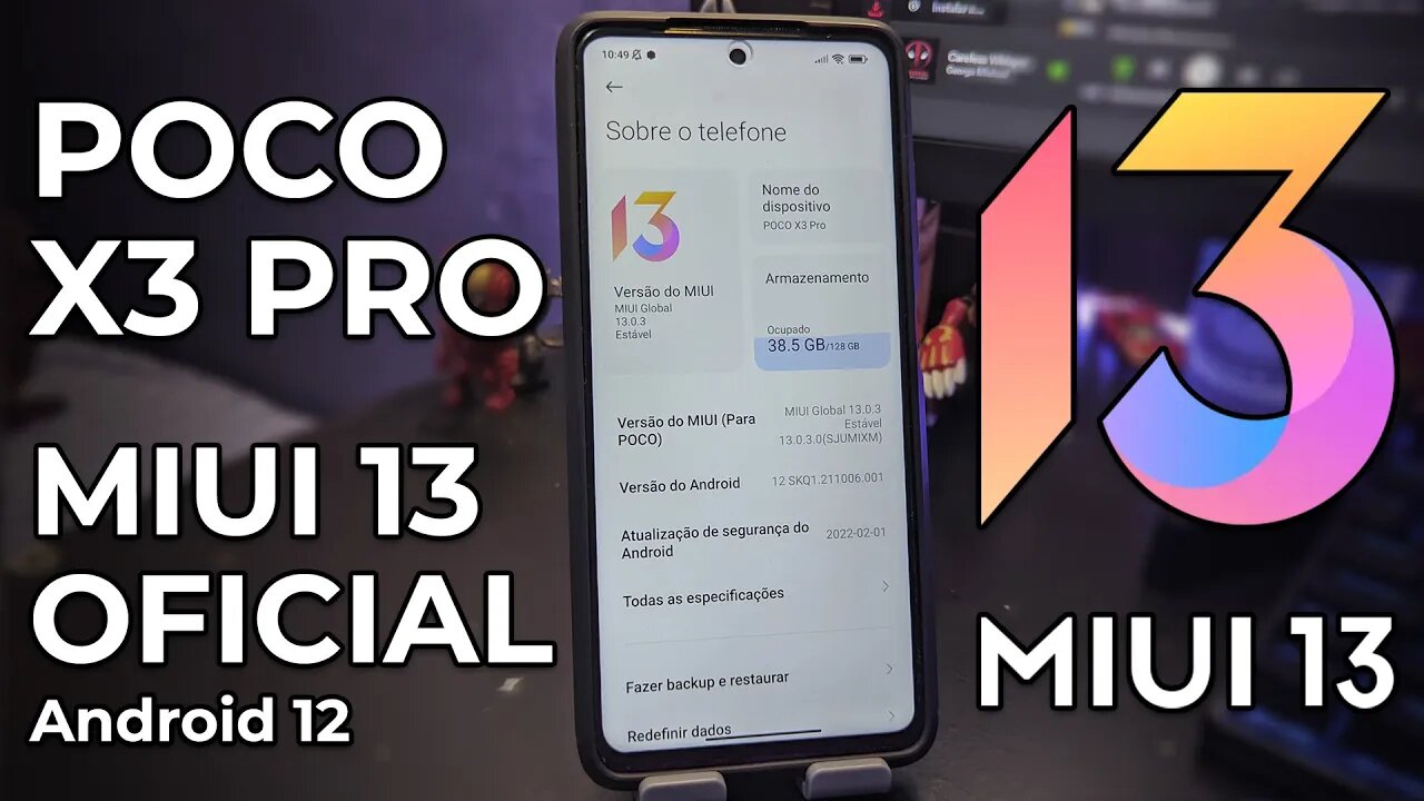 MIUI 13 OFICIAL PARA POCO X3 PRO! | ANDROID 12 | REVIEW COMPLETO E INSTALAÇÃO