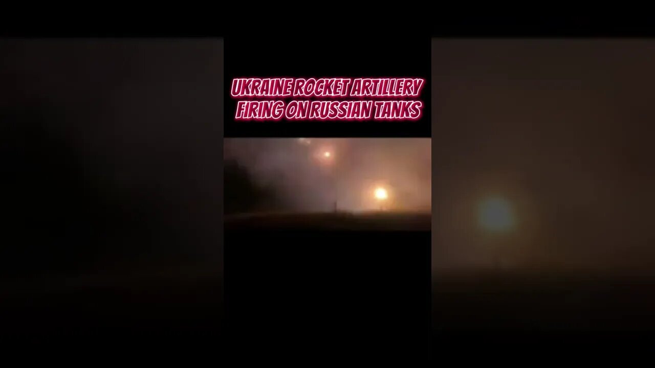 Spectacular scenery! Ukraine rocket artillery firing on Russian tanks