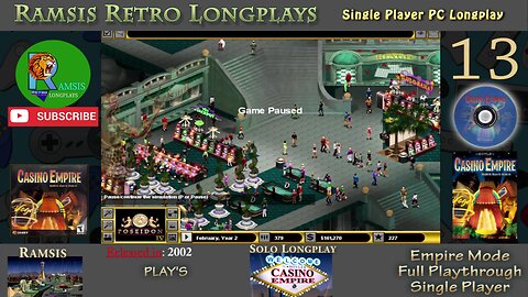 Hoyle Casino Empire | PC Game | 2002 | Casino #7 - The Poseidon | Episode #13 | Retro Longplay