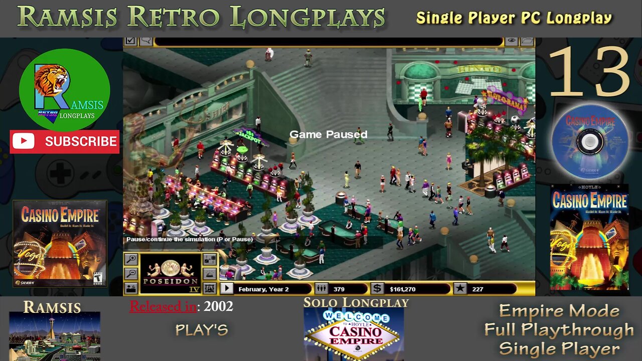 Hoyle Casino Empire | PC Game | 2002 | Casino #7 - The Poseidon | Episode #13 | Retro Longplay