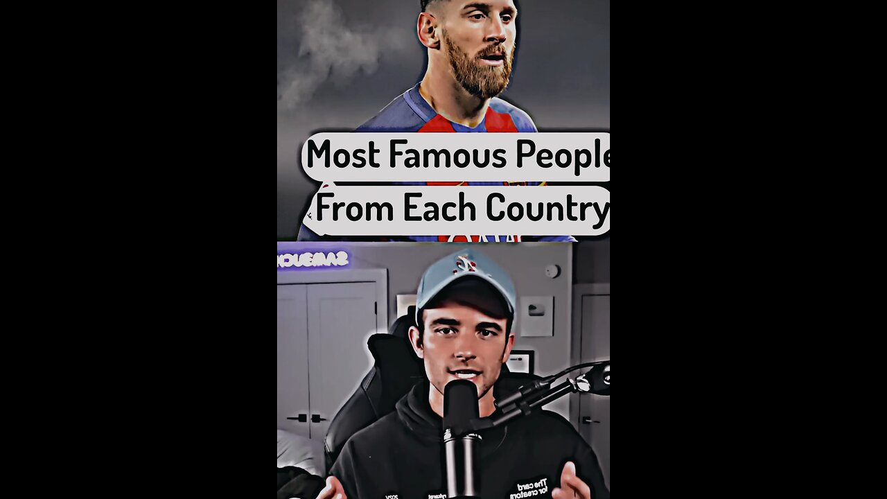 Most famous people from each country