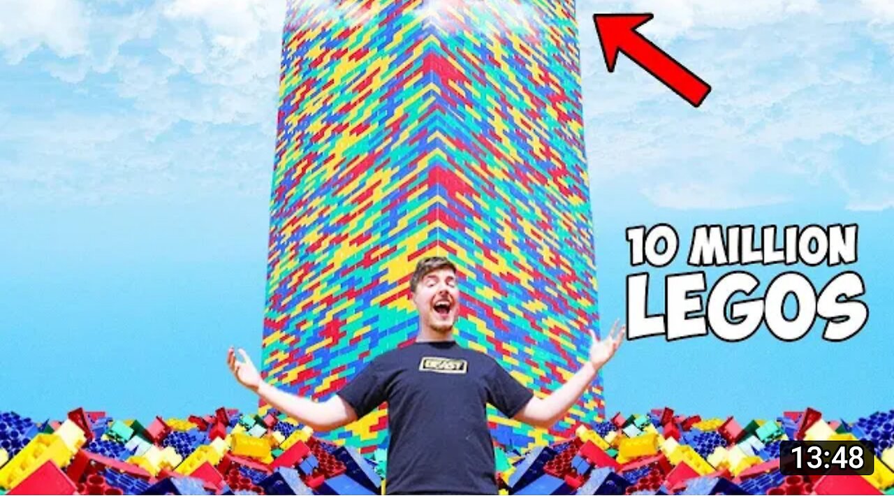 Meine bnaya duniya ka sab say bada logo tower|Mr beast hindi