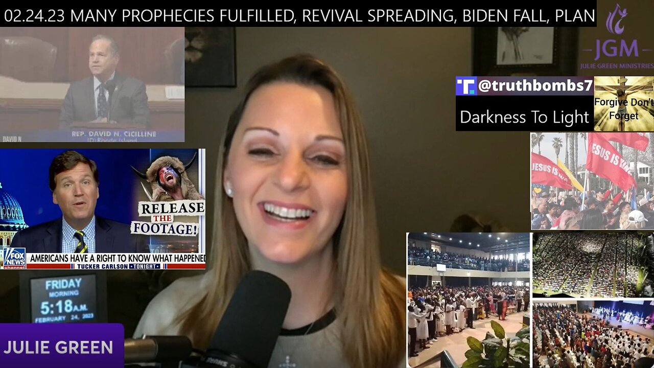 2/25/2023 MANY PROPHECIES FULFILLED, REVIVAL SPREADING, BIDEN FALL, PLAN CRASH, J6, PENTAGON AND MORE