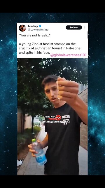 Kabbalist Talmudic Jewish settlers attacking Christian tourists in Israel