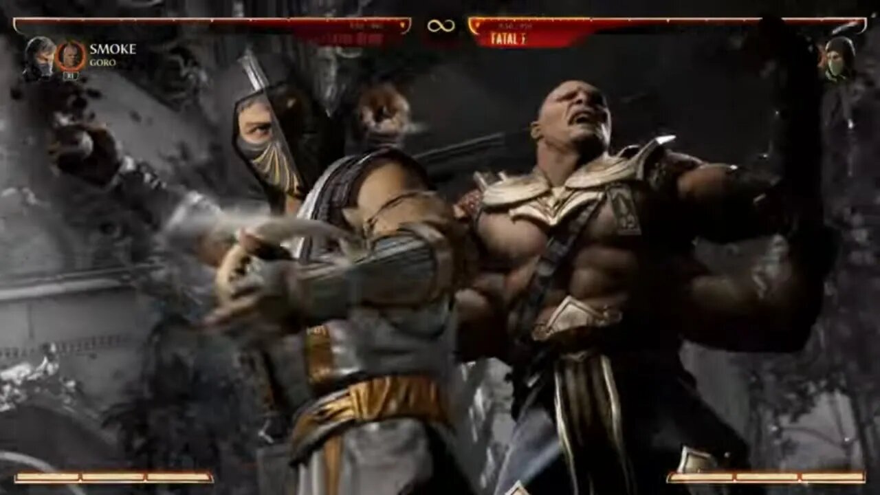 Mortal Kombat 1 2023 Smoke & Goro Kameo Fatal Blow