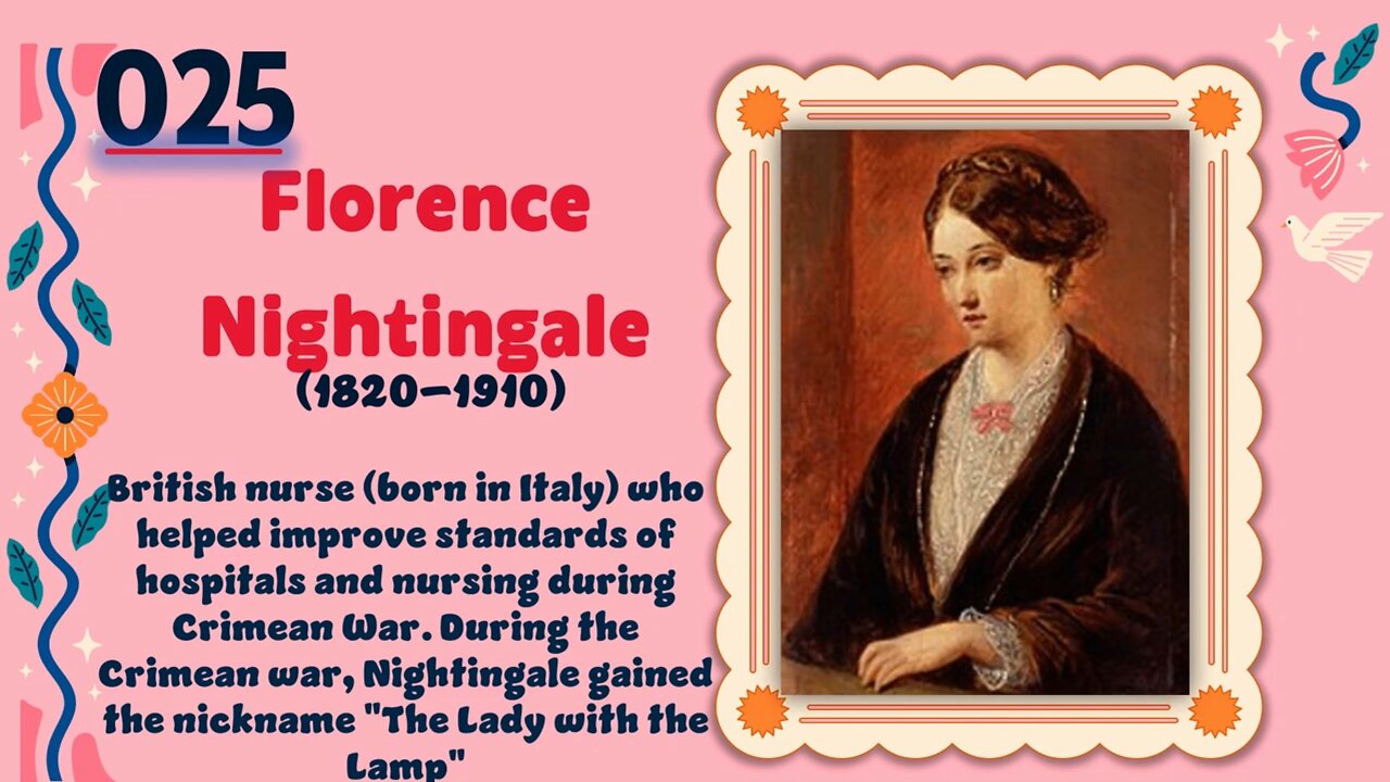 Florence Nightingale (1820–1910)| TOP 150 Women That CHANGED THE WORLD | Short Biography