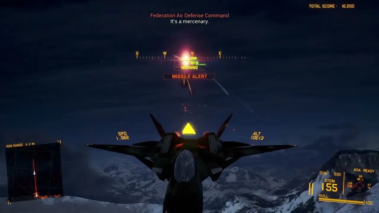 Monarch solos a night mission in Stepping Stone, Mercenary, 3 modifiers, No Damage, AOA only