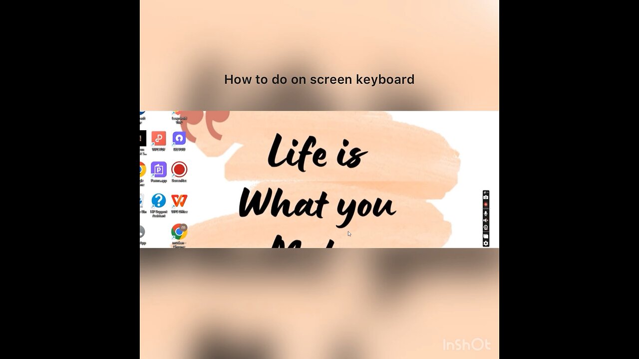 How to do on screen keyboard..