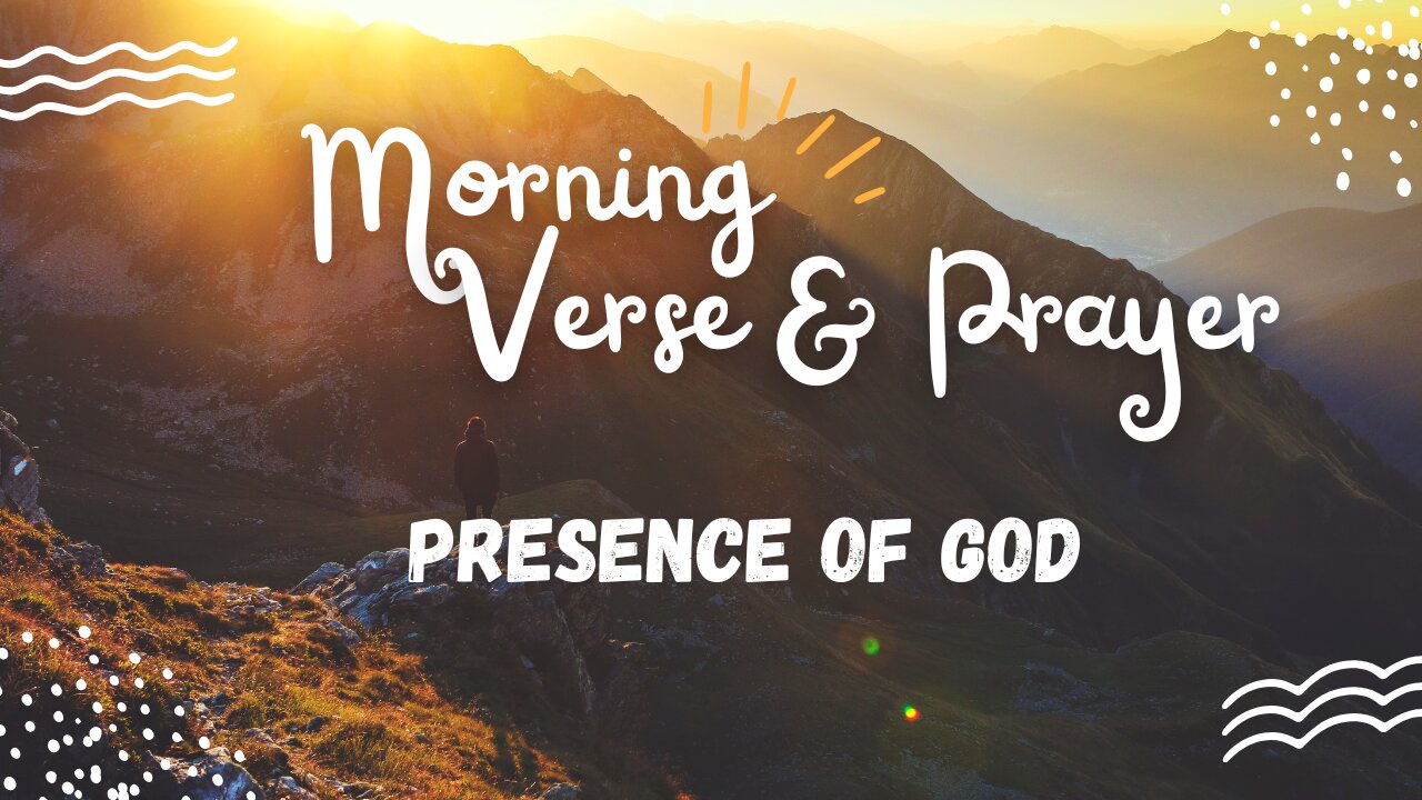 Uplifting Morning Verse and Prayer