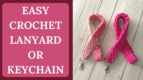 EASY CROCHET LANYARD | EASY CROCHET KEYCHAIN | Craft Fair Crochet | How to Crochet a Lanyard