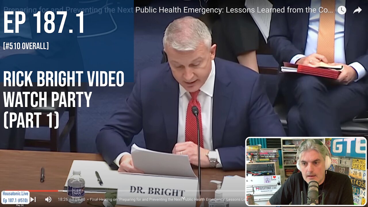 Ep 187.1 : Rick Bright video watch party (Part 1)