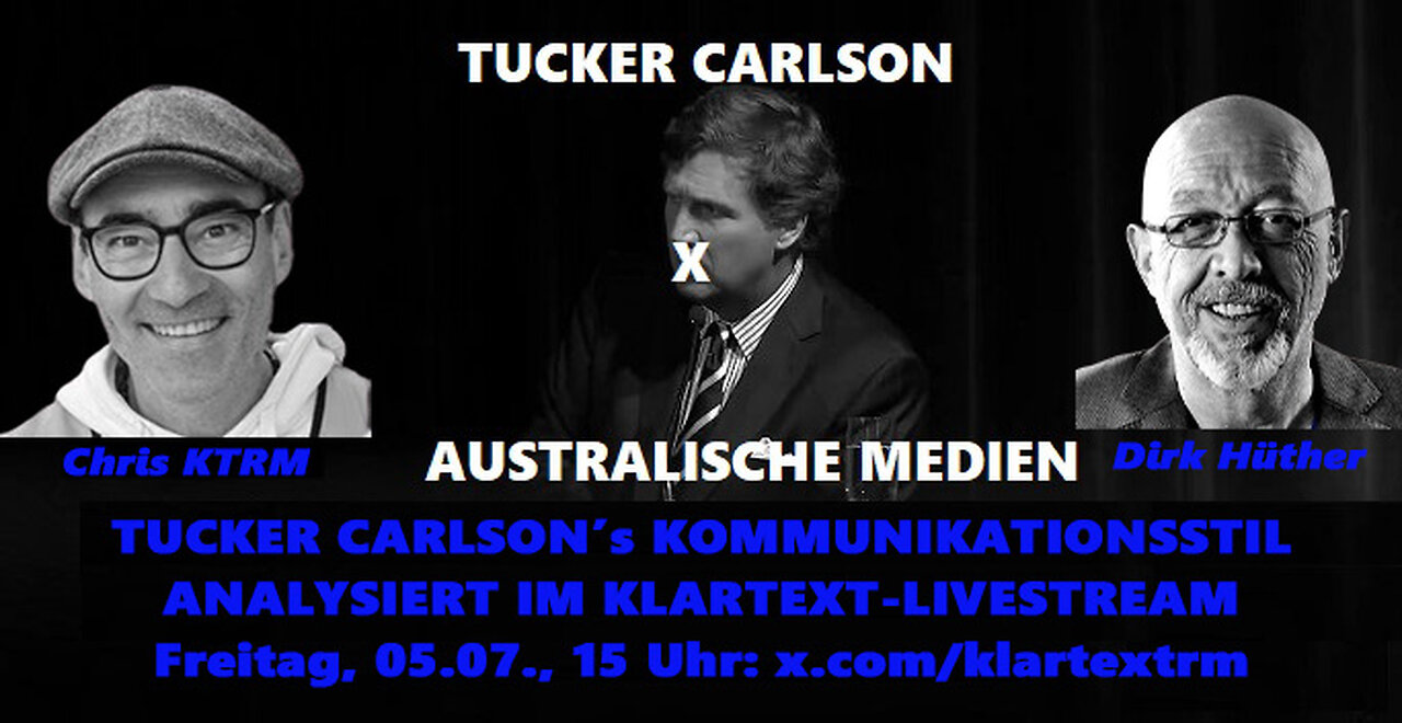 💥 #TuckerCarlson bewegt 💥 #DirkHüther analysiert seinen Auftritt vor #Medienschaffenden