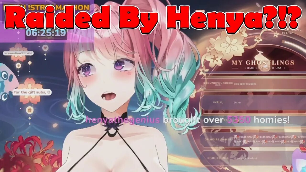 @ReiyuGuiGui Raided By Henya the Genius #vtuber #clips