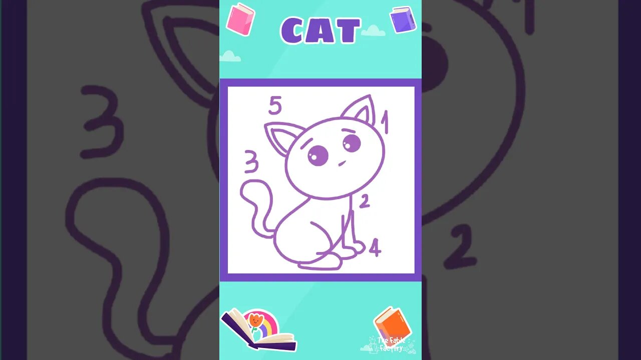 How to draw a CAT 🐈✏️ #education #lesson #drawing