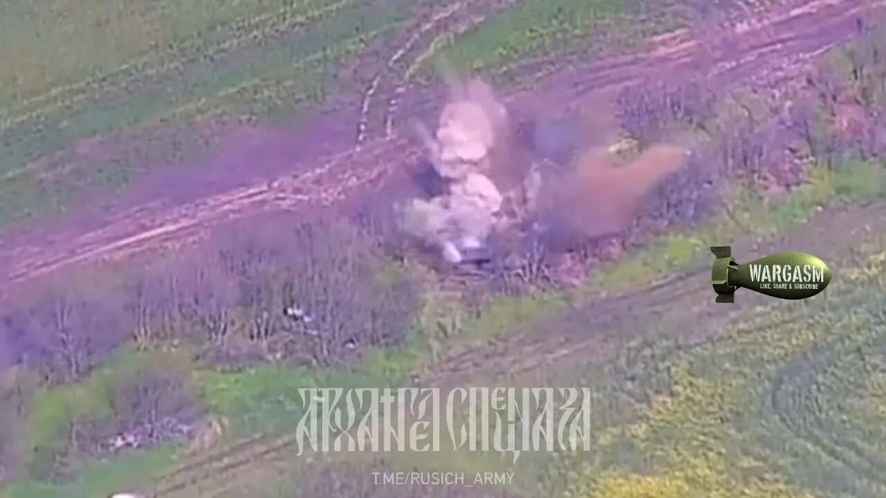 M777 howitzer hit with Russian artillery at Zaporozhye
