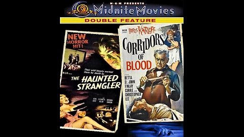 THE HAUNTED STRANGLER 1958 & CORRIDORS OF BLOOD 1958 Classic Karloff Horror DOUBLE FEATURE
