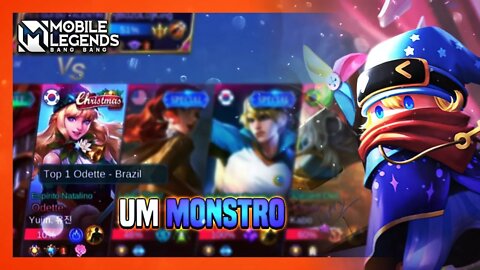 ESSE TOP 1 BR ODETTE É INSANO | PARTIDA ABSURDA | MLBB