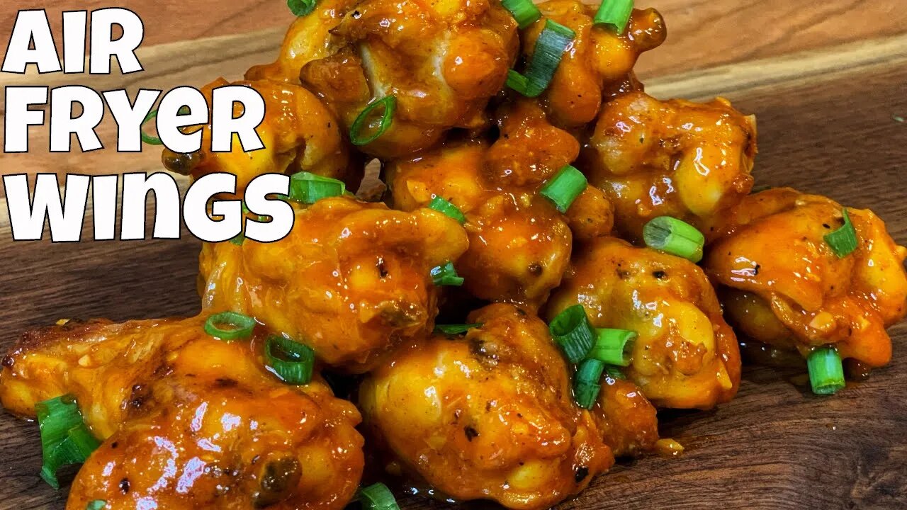 Ninja Foodi Air Fried Spicy Garlic Chicken Wings | Buffalo Wild Wings Copycat