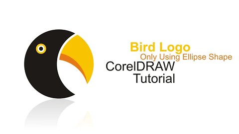 Bird Logo Design Tutorial Using Ellipse Tool of Corel Draw