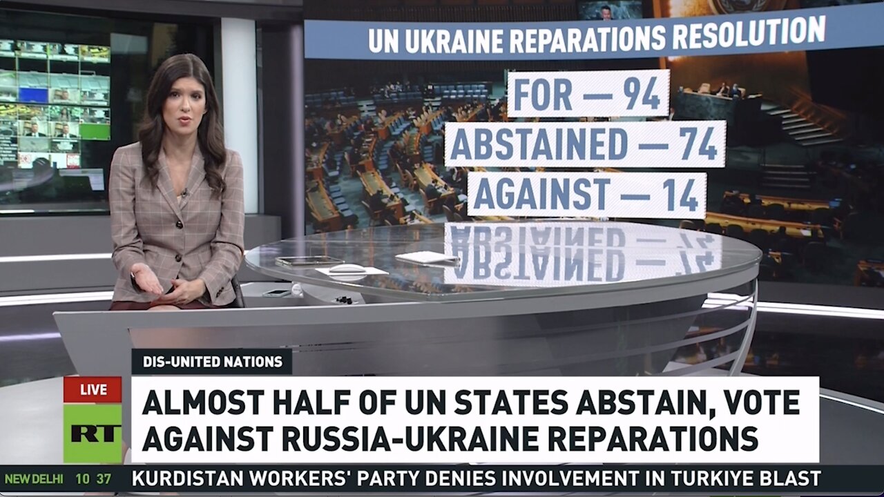 US Supports UN Resolution Calling For Russia to Pay Ukraine Reparations—Members Call Out Hypocrisy