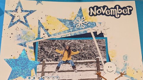 November Scrapbook Page